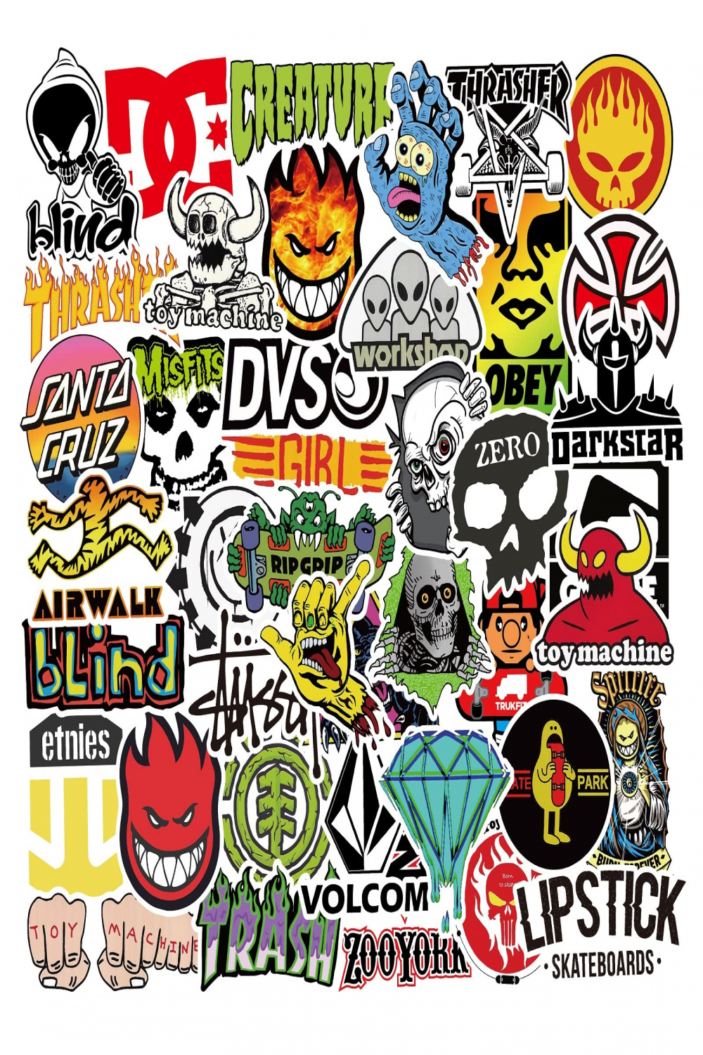 ACTTGGJ Aufkleber  Stück Wasserfeste Aufkleber Sticker Set,Vinyl Sticker  Coole Decals Graffiti Style Aufkleber Set für Auto Laptop Skateboard