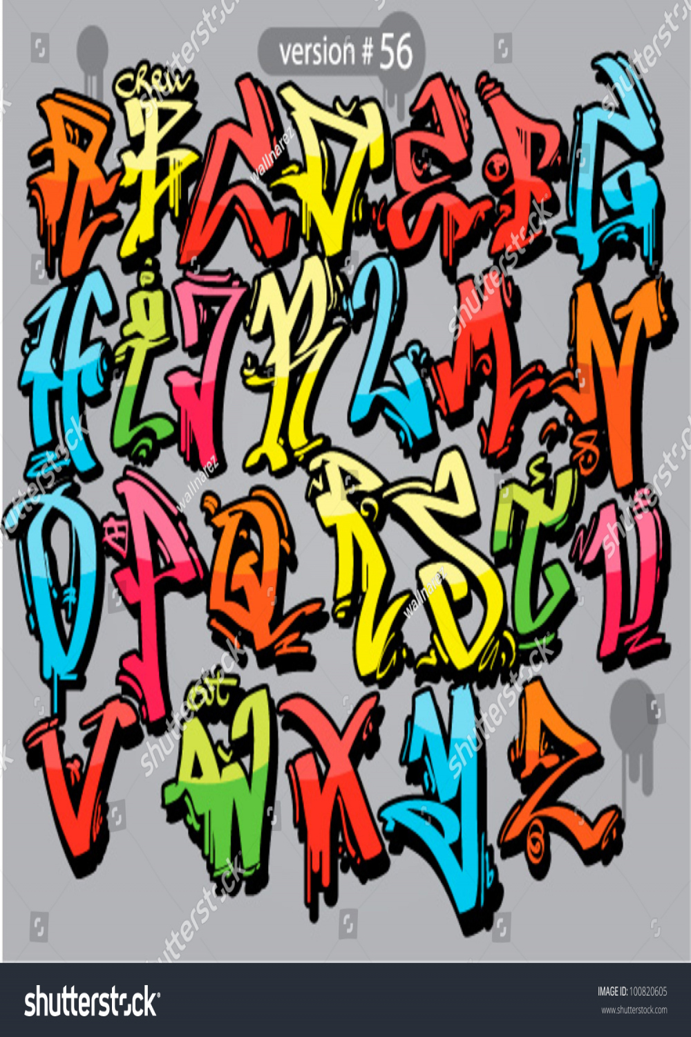 Alphabet Graffiti Stil