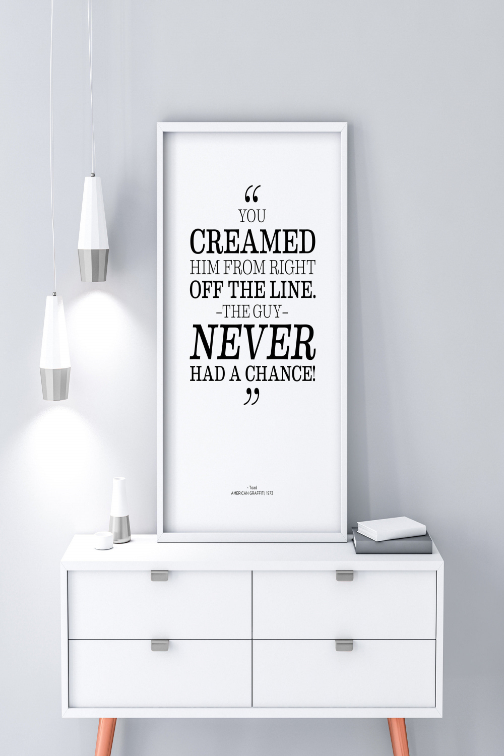 American Graffiti Movie Quote Poster YOU CREAMED HIM - Etsy