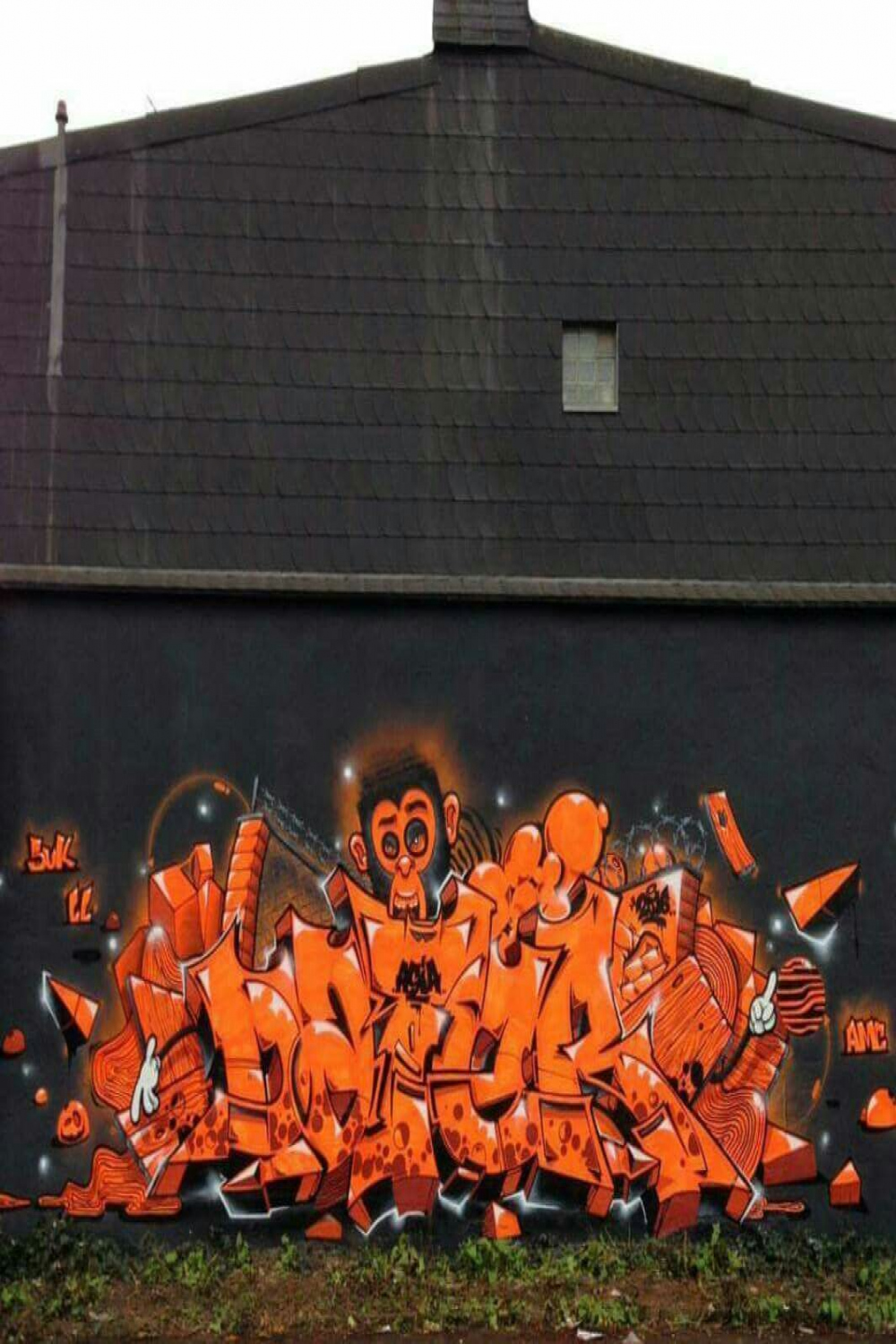 Artist: #Dater #great #orange #graffiti  Graffiti wallpaper