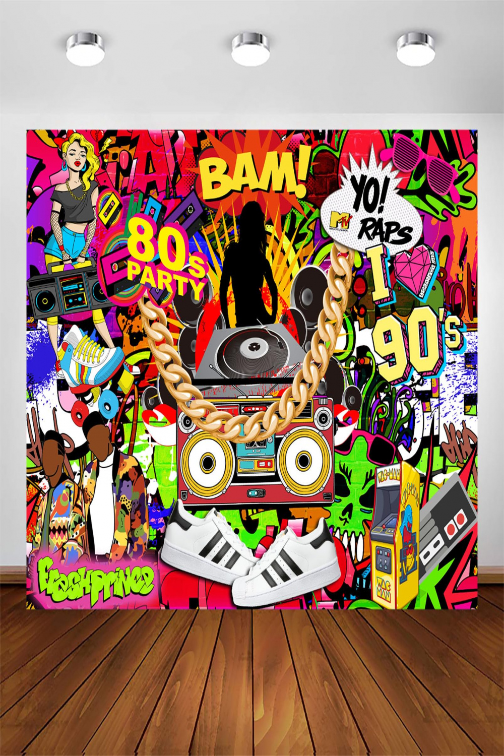 Avezano Hip Hop Party Background Throwback I Love The s s Graffiti Wall  Photo Booth Backgrounds See more Avezano Hip Hop Party Background