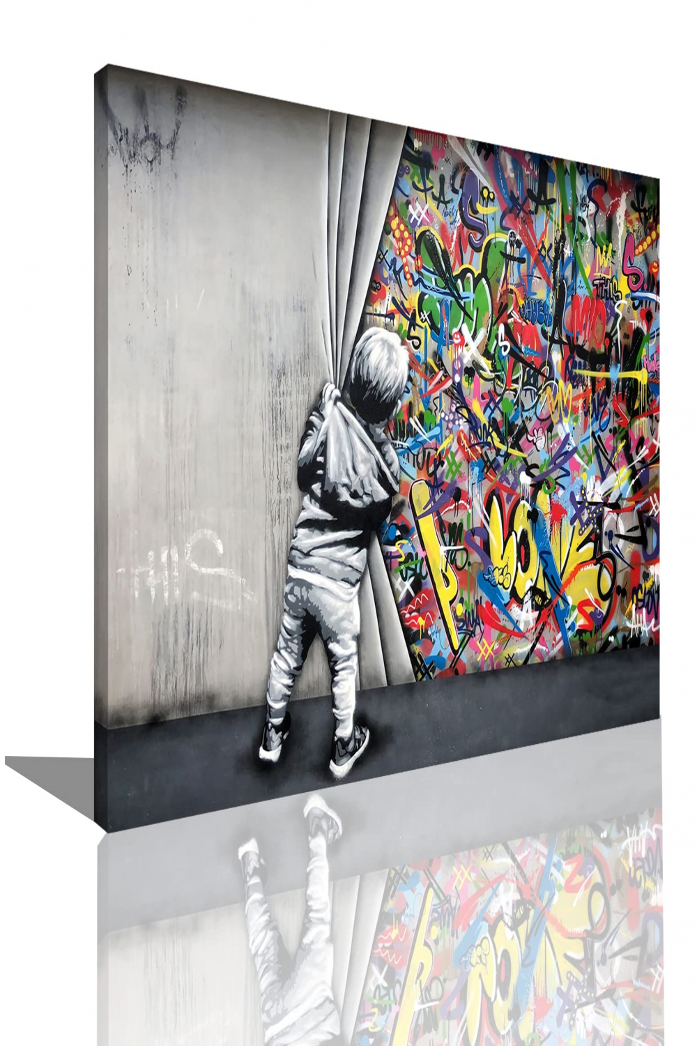 Banksy Graffiti Art Wall Picture Street Art Kids Print On Canvas