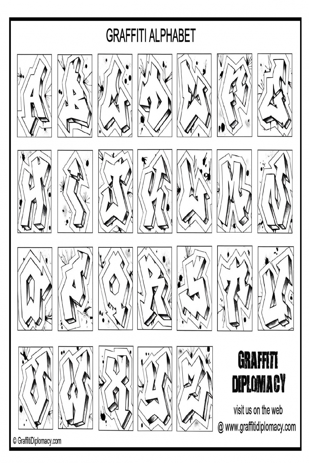 Collection Of solutions How to Draw Graffiti Letters A Z Cute Step