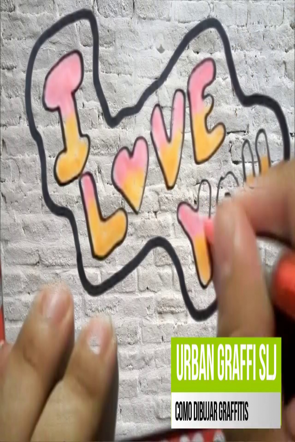 como dibujar graffitis de amor how to draw i love you como desenhar i love  you