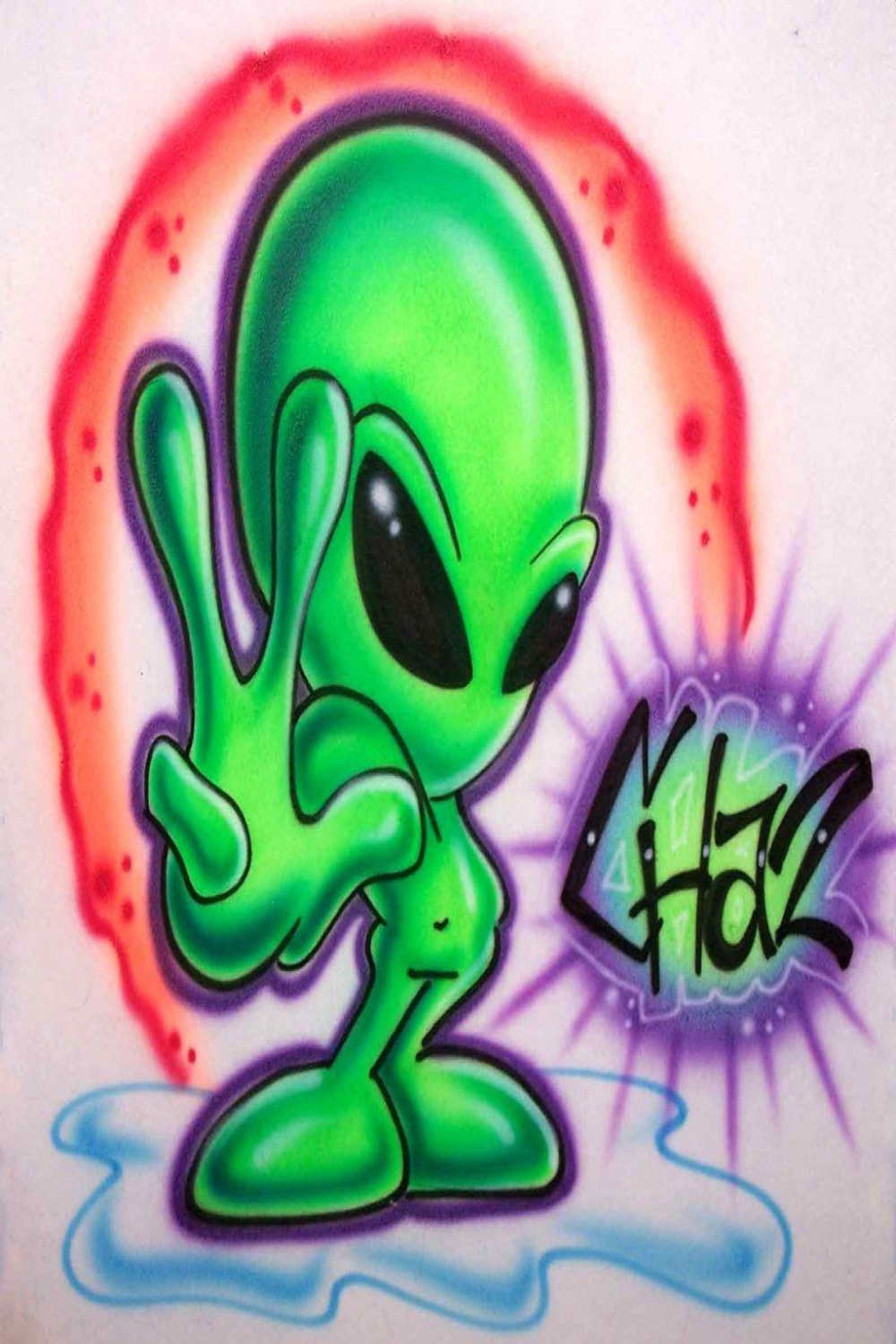 Cool Alien Drawings  Skulls, Flames, Aliens & More; Custom Themed