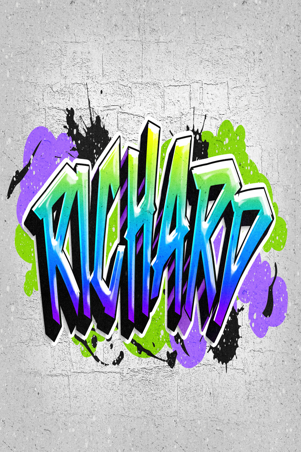 Custom Graffiti Name Tag Print Art Different Styles - Etsy UK