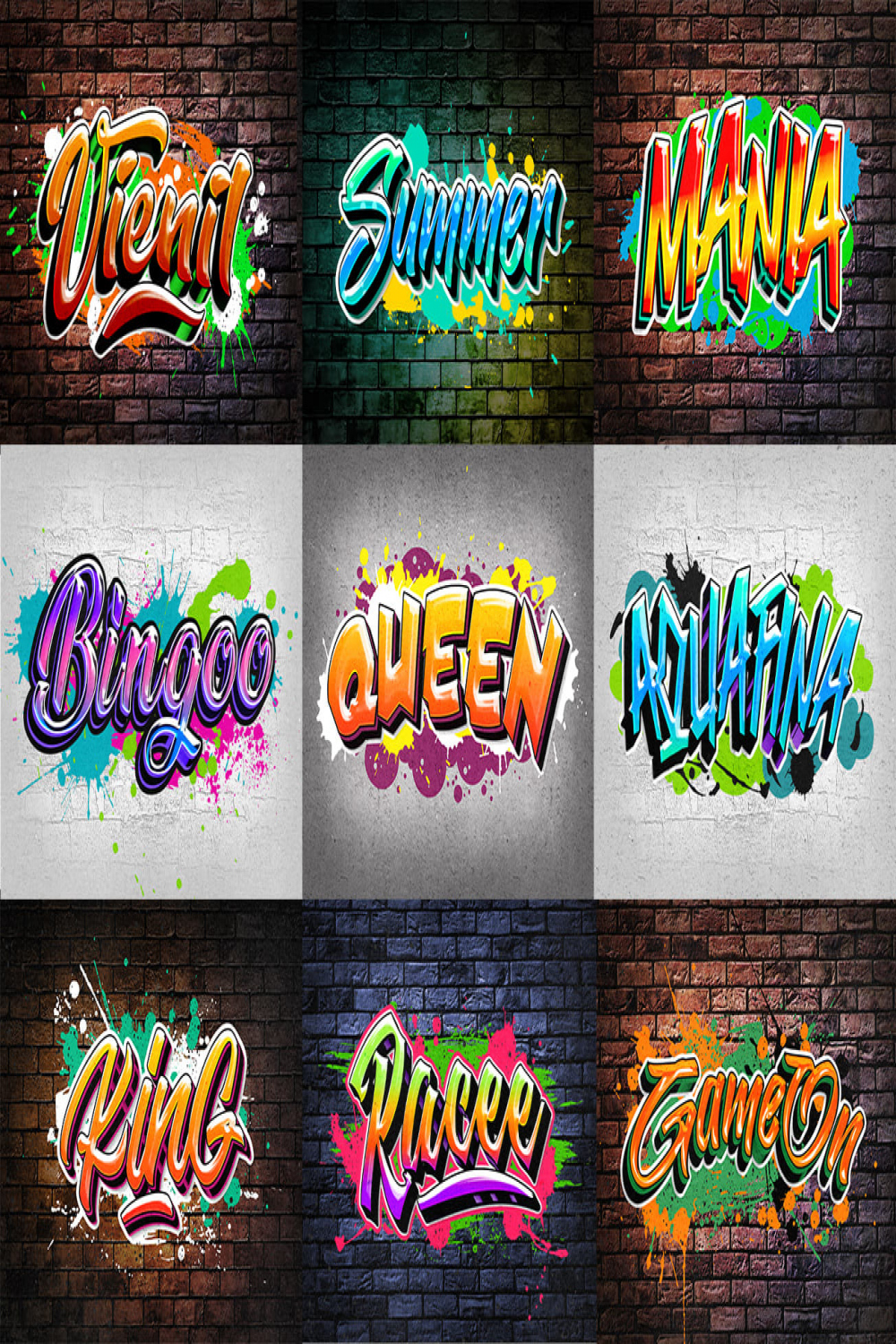 design awesome graffiti pop art font logo