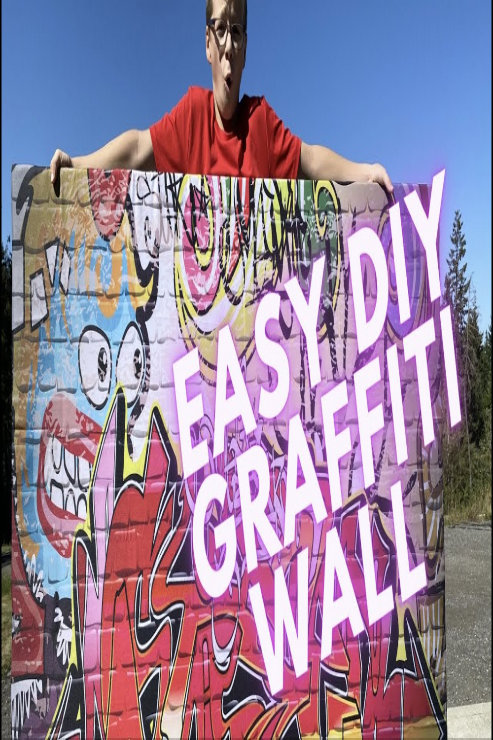 DIY Easy Graffiti Wall Art