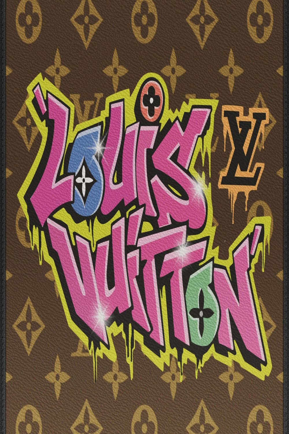 Download Louis Vuitton Logo Graffiti Letters Wallpaper