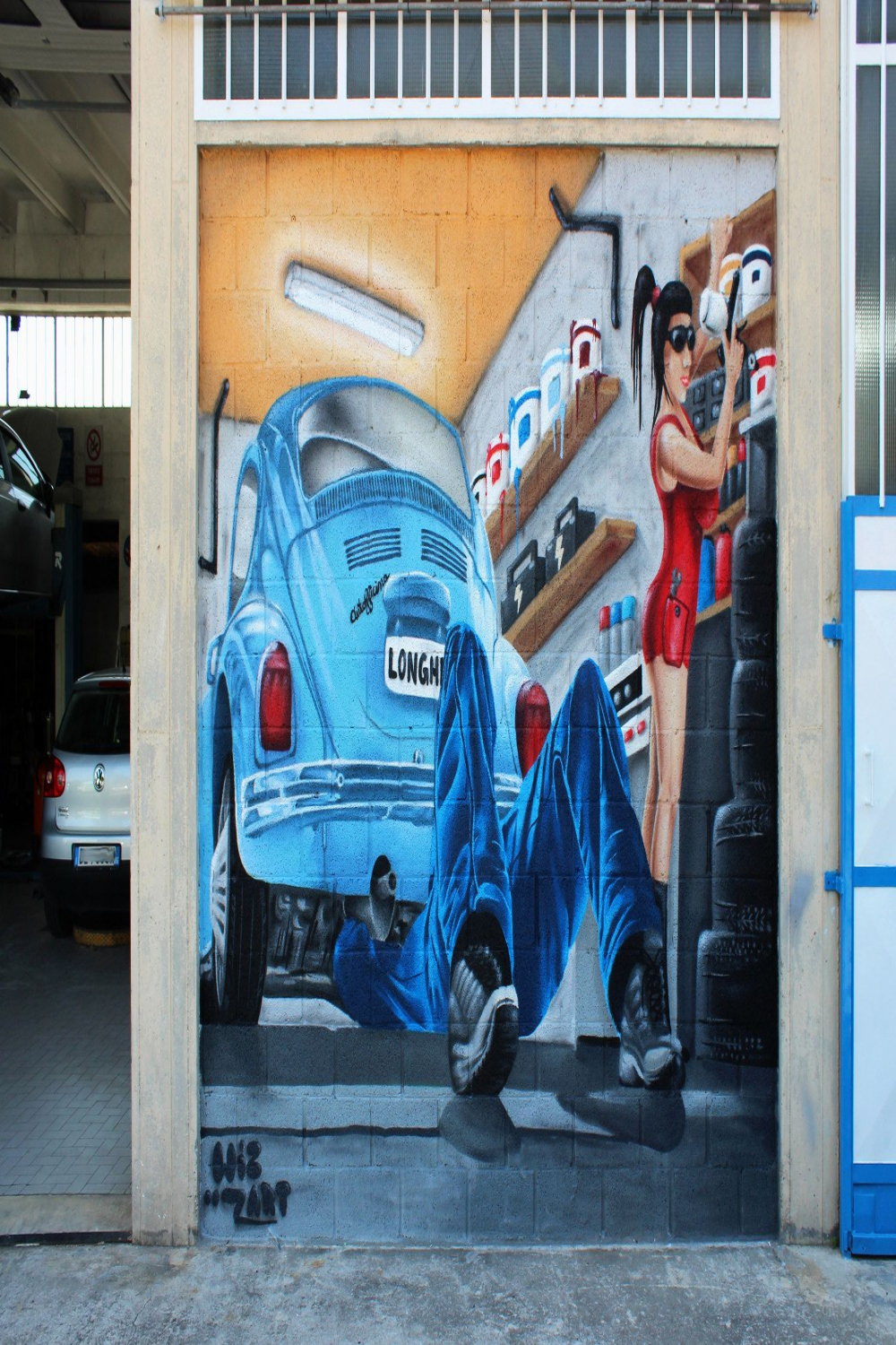 Garage - by WIZ ART  Cars mural, Graffiti artwork, Street art