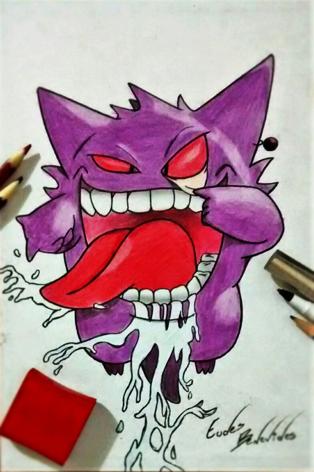 Gengar  Pokemon painting, Gengar pokemon, Pokemon art