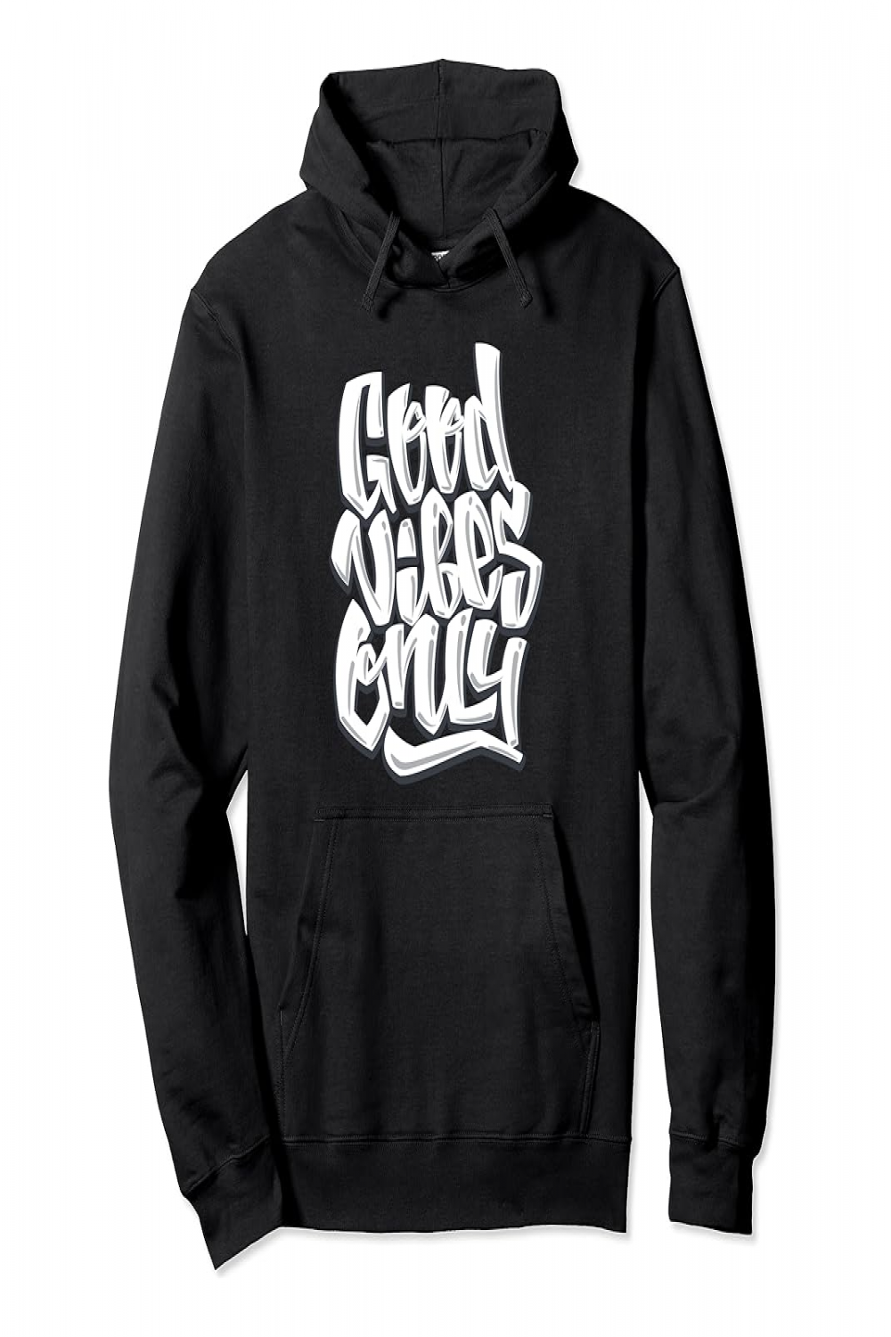 Good Vibes Only Inspirational Motivational Quotes Graffiti Pullover Hoodie