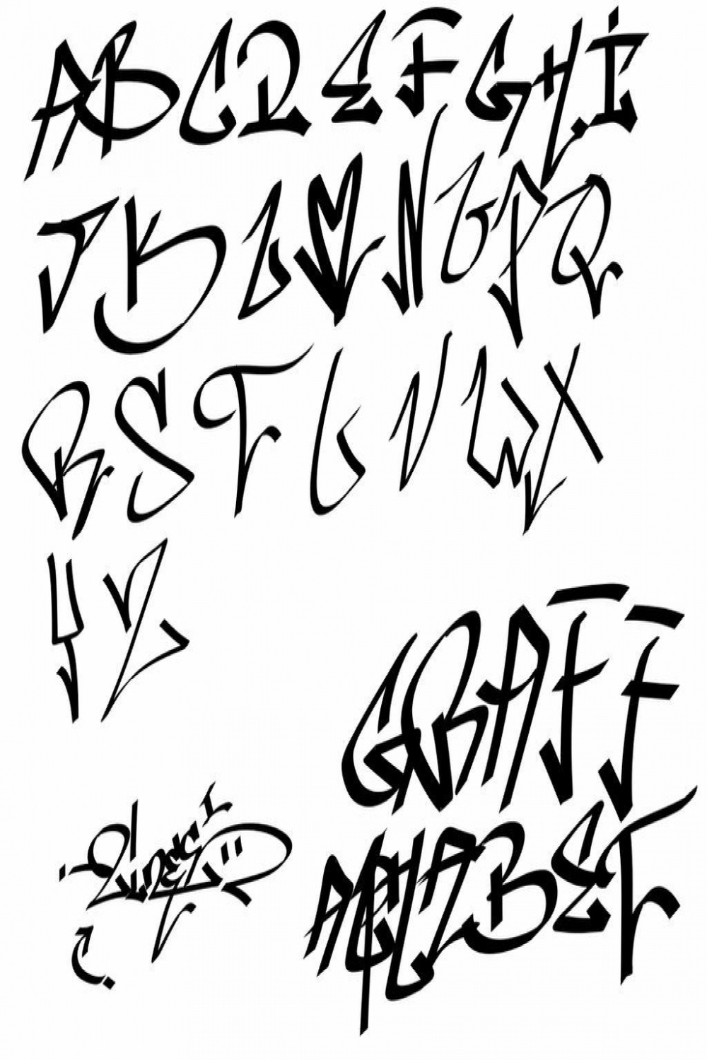 Graffiti Alphabet by REMIXXES on DeviantArt  Lettering alphabet