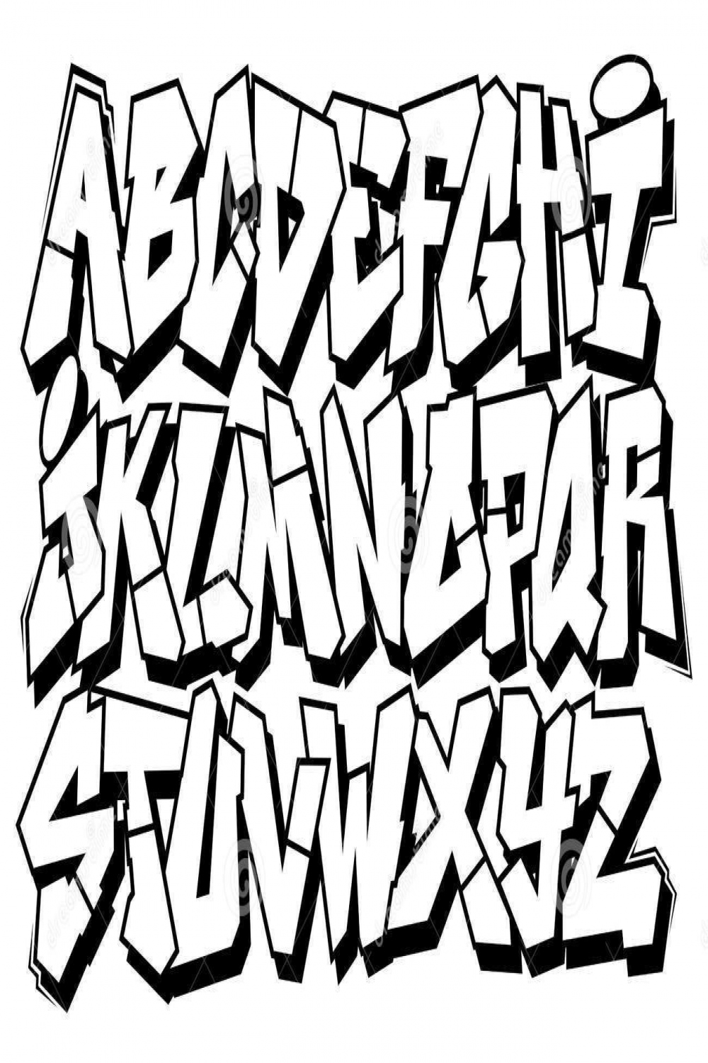 Graffiti Alphabet  Graffiti buchstaben, Graffiti worte, Graffiti