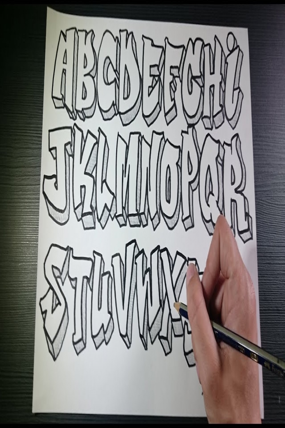 Graffiti Alphabet   Speed Art