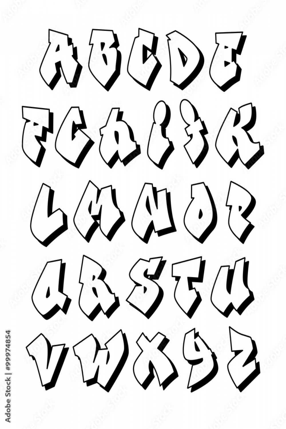 Graffiti alphabet