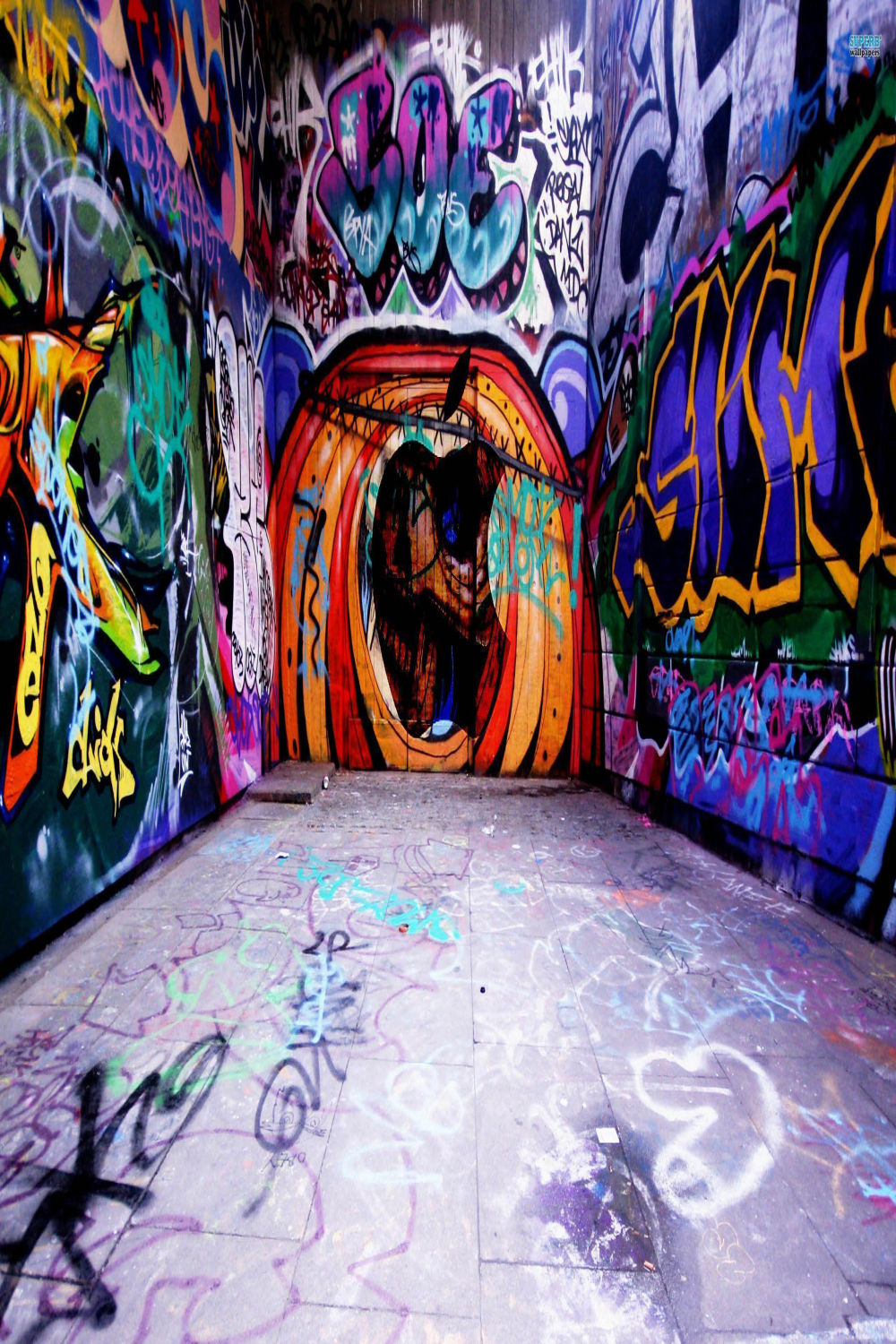 Graffiti Apple Wallpapers - Wallpaper Cave