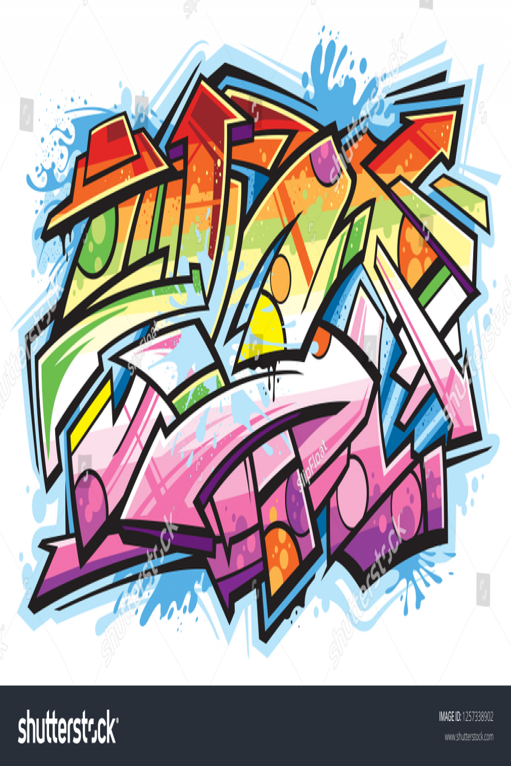 Graffiti Art Design Stock Vector (Royalty Free)