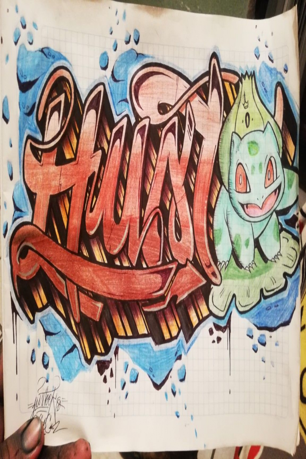 Graffiti-Boceto Justo Pokemon!  Graffiti, Boceto, Pokemon