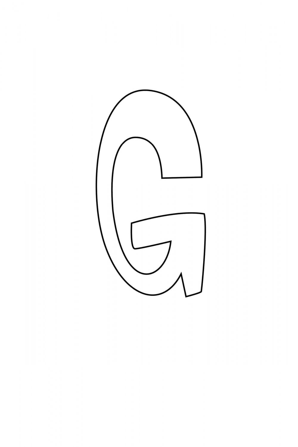 Graffiti Bubble Letter G Printable - Freebie Finding Mom