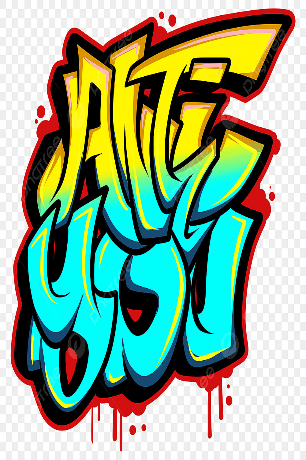 Graffiti Cartoons PNG Transparent Images Free Download  Vector