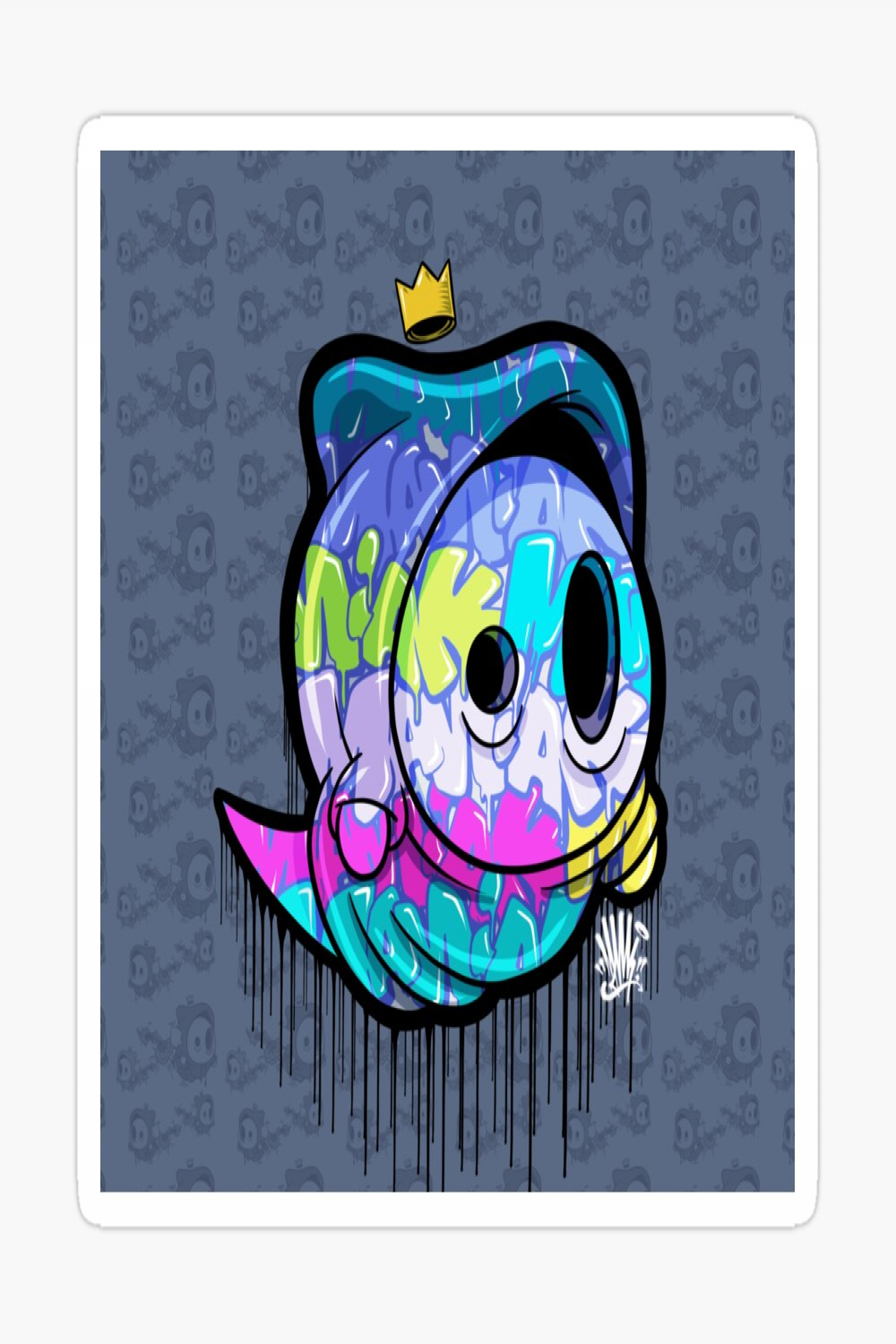 Graffiti Ghost  Art Print