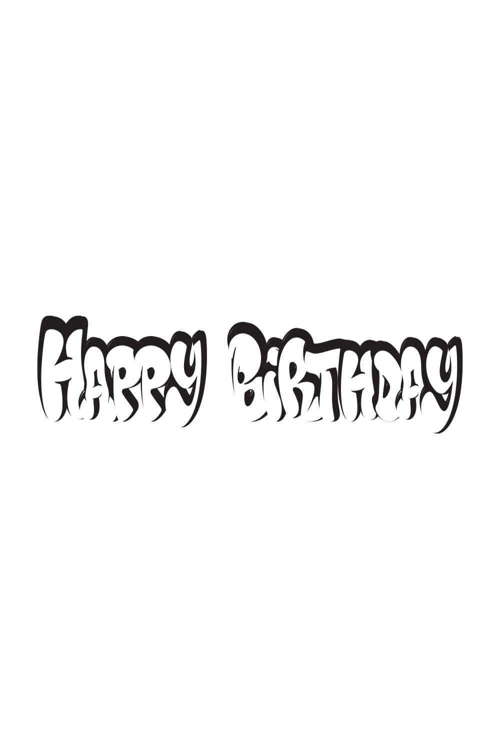 Graffiti Happy Birthday Bubble Letters Graffiti Geburtstag in