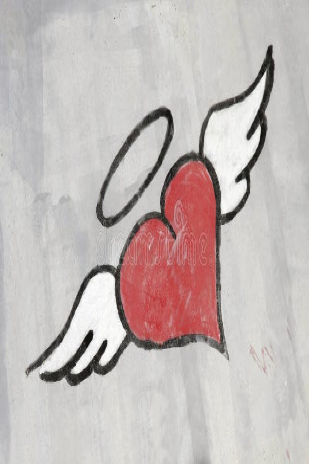 Graffiti Heart Wings Stock Photos - Free & Royalty-Free Stock