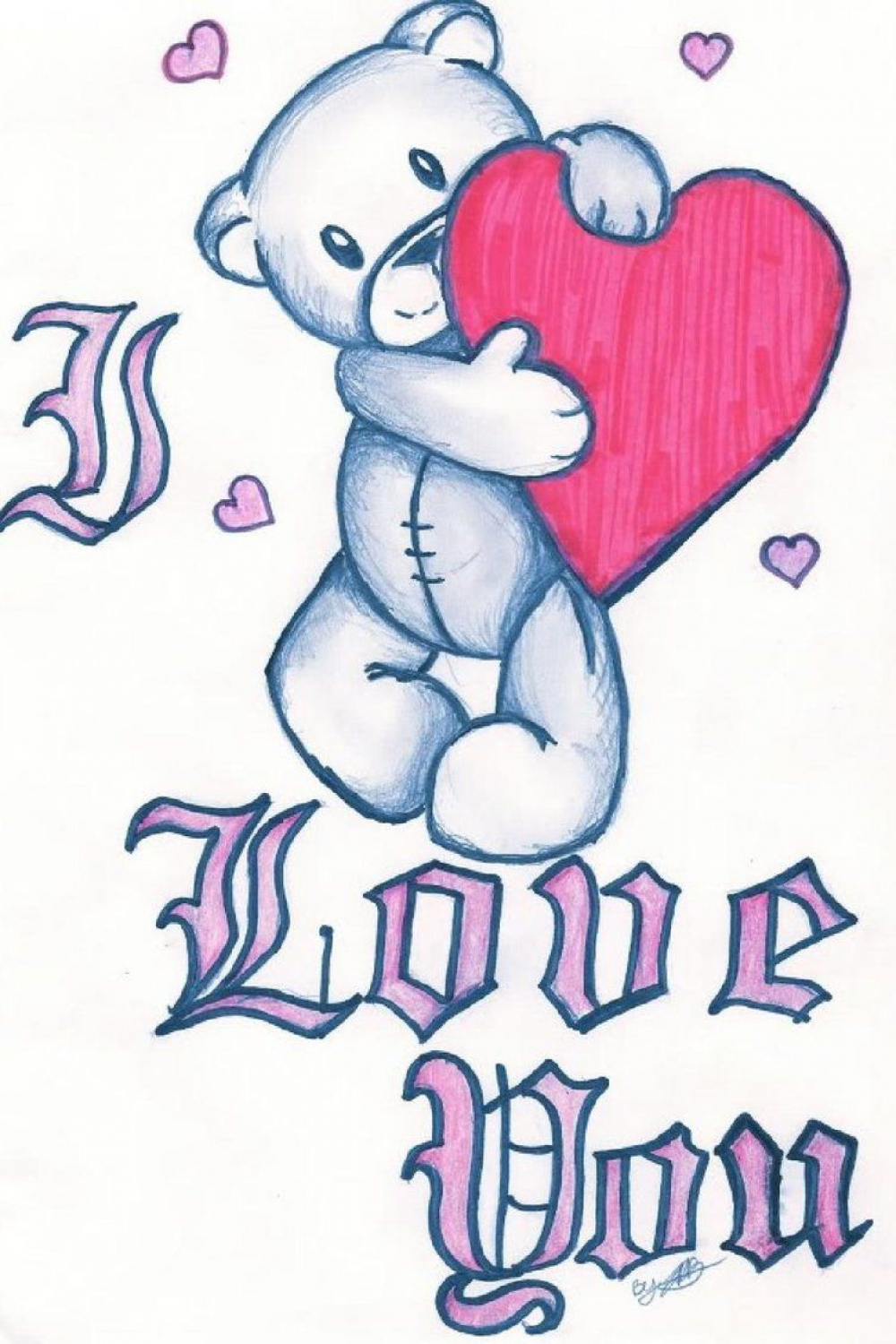 Graffiti I Love You Drawings - Viewing Gallery  Easy love