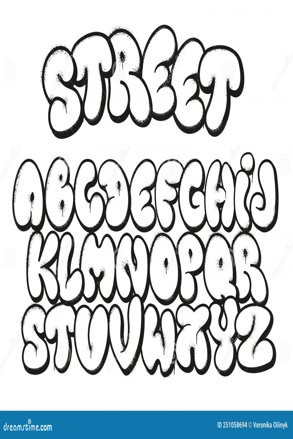 Graffiti Letters Stock Illustrations – , Graffiti Letters