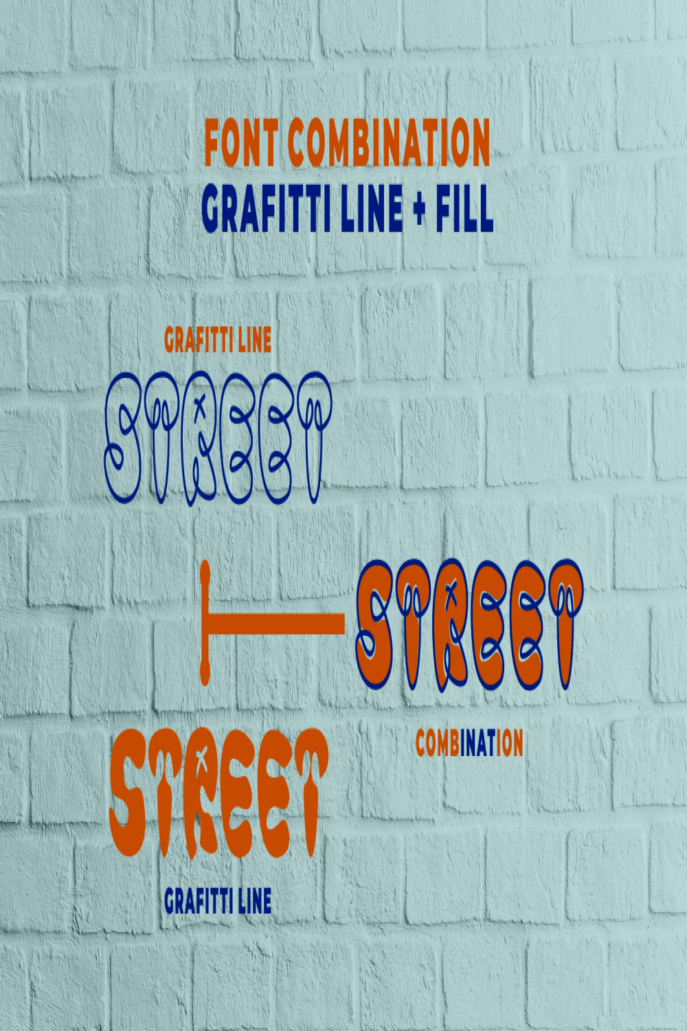 Graffiti Line Font Family Packages  Fonts