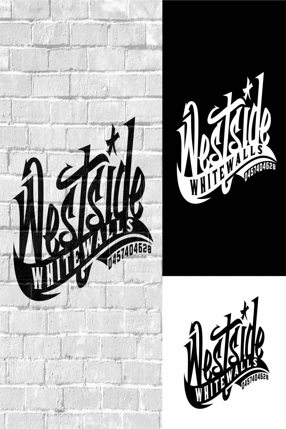 Graffiti logo design   Logo-Designs für Westside whitewalls