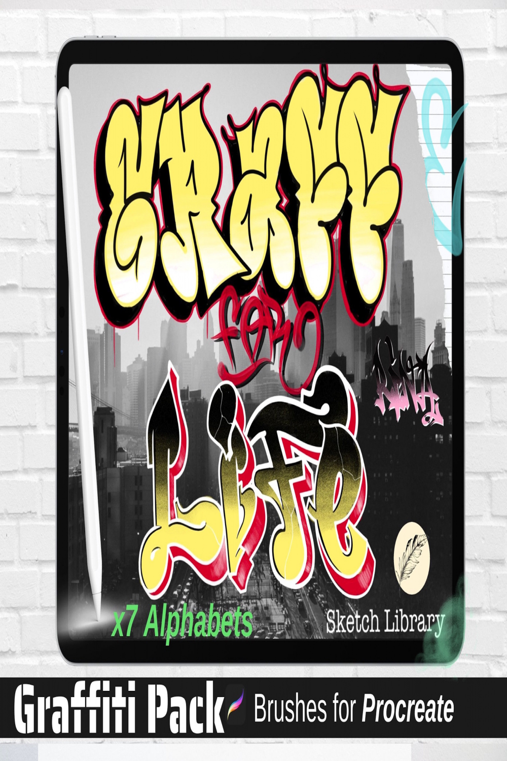 GRAFFITI PACK x  Alphabet fonts // vol. // 82 Buchstaben - Etsy