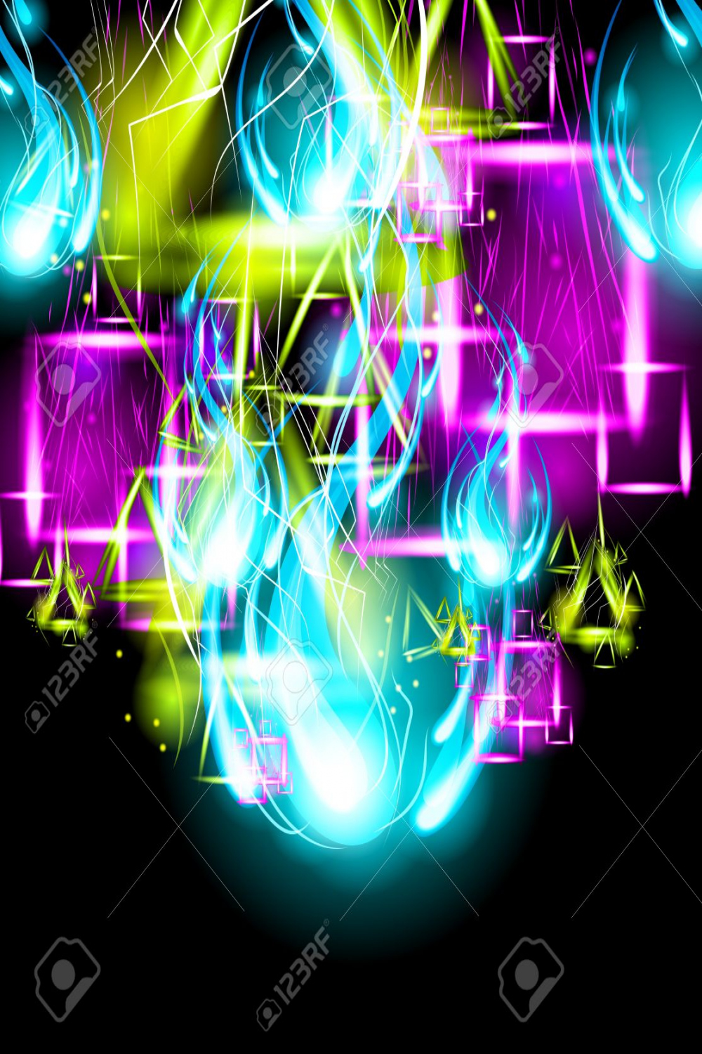 Graffiti Paint Art Background. Light Effect Background