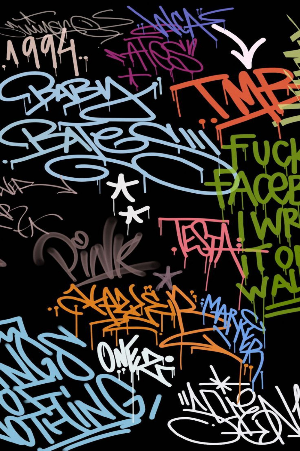 graffiti phone wallpapers colorful background  Граффити, Уличные