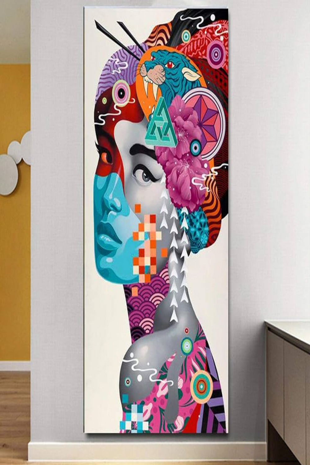 Graffiti Pop Street Art Women Canvas Pictures Modern Wall Art Poster and  Prints for Living Room Home Decor  x  cm Frameless