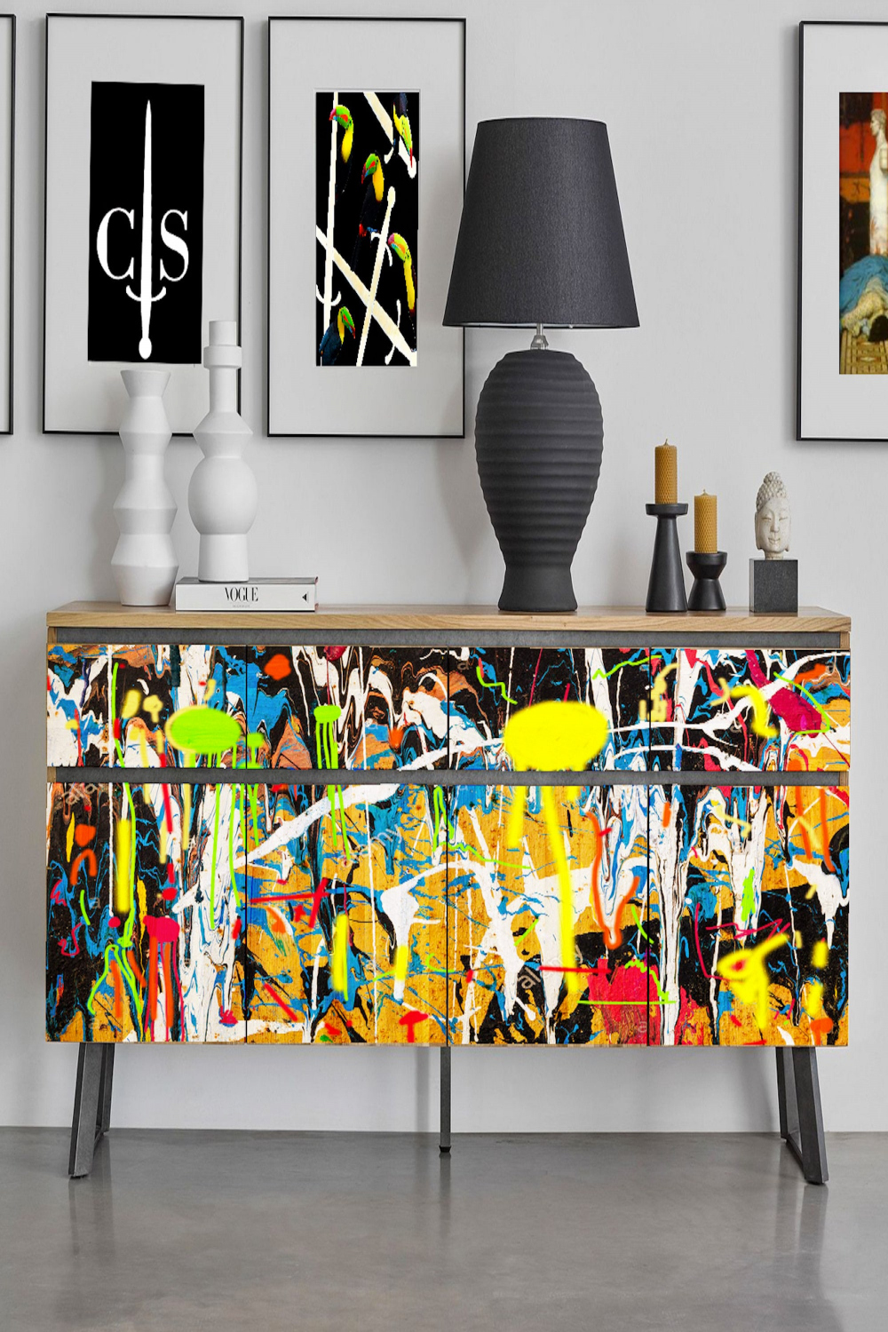 Graffiti Sideboard - Etsy UK