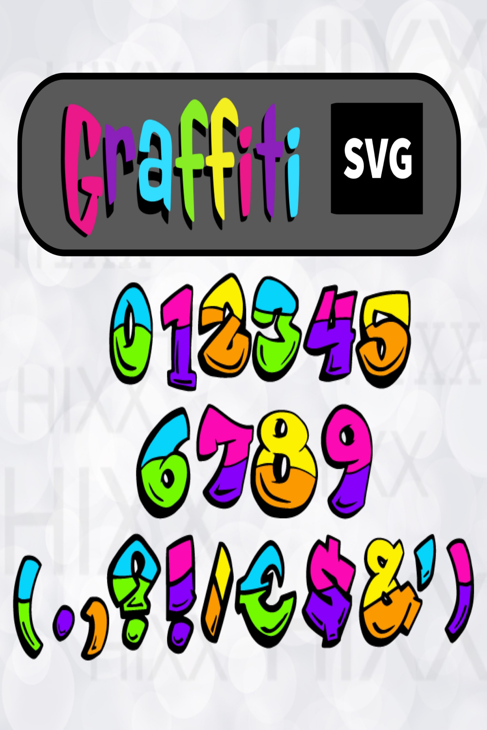 Graffiti SVG, Graffiti Letters, Graffiti Numbers, Graffiti Symbols