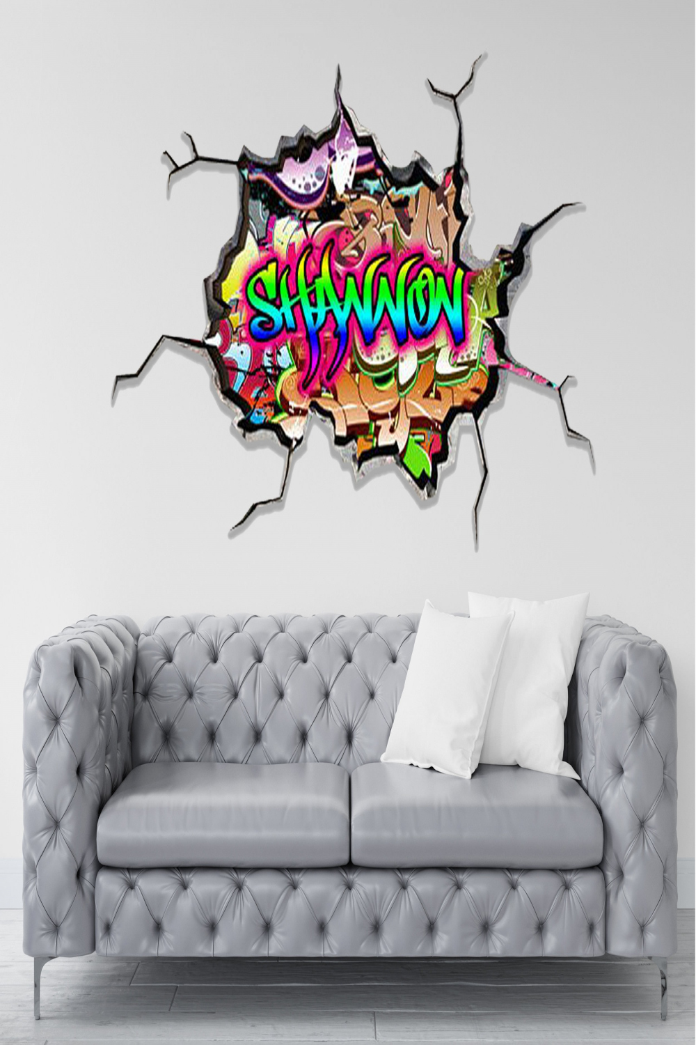 GRAFFITI WALL ART Custom Art Decal Personalized Name Wall - Etsy