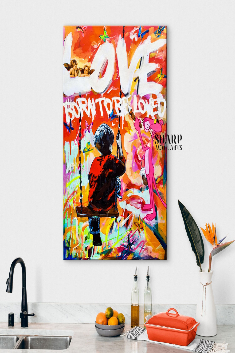 GRAFFITI WALL ART Love Quotes Wall Art Banksy Wall Art Pop Art