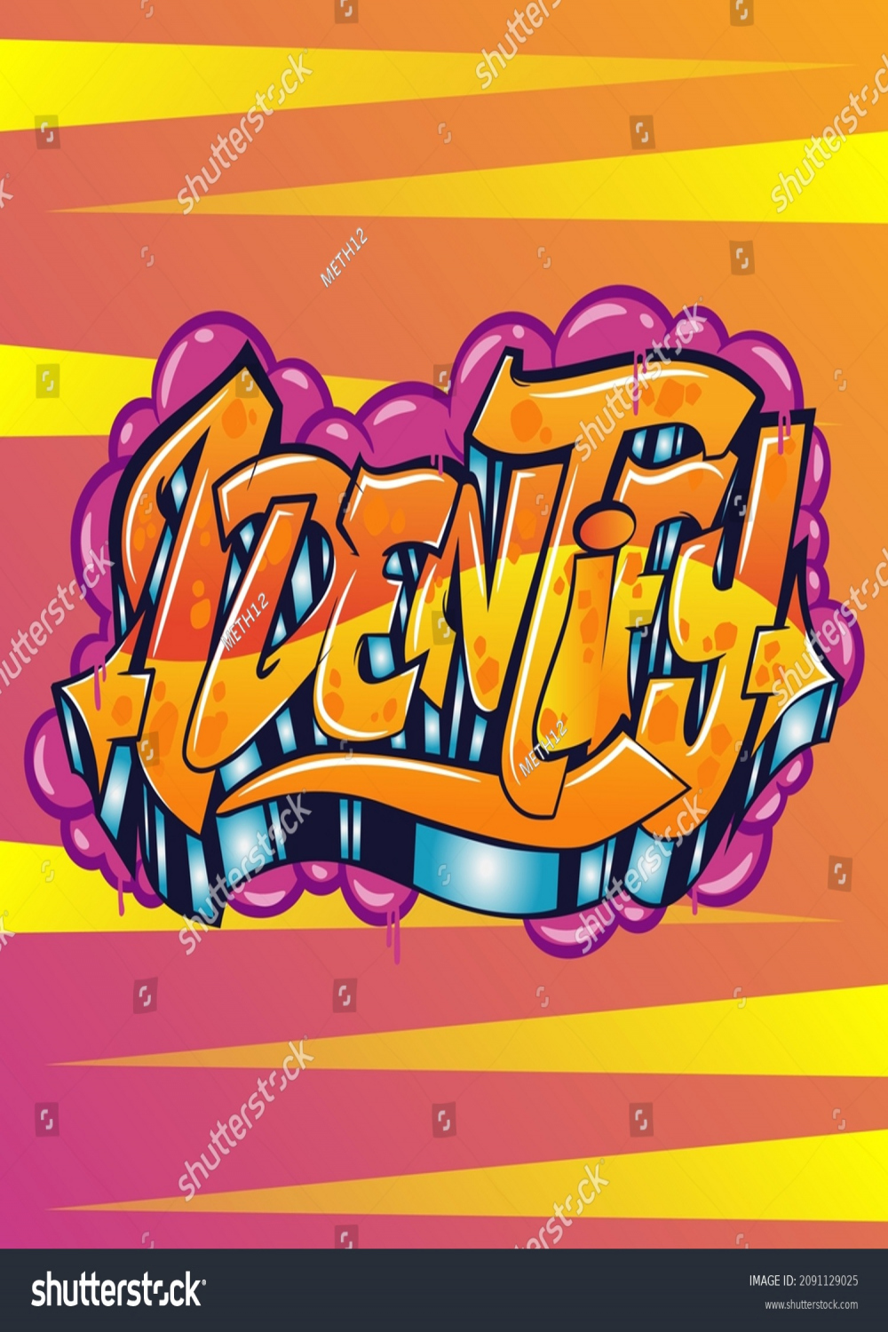 Graffiti Word Illustration Street Graffiti Letters Stock Vector