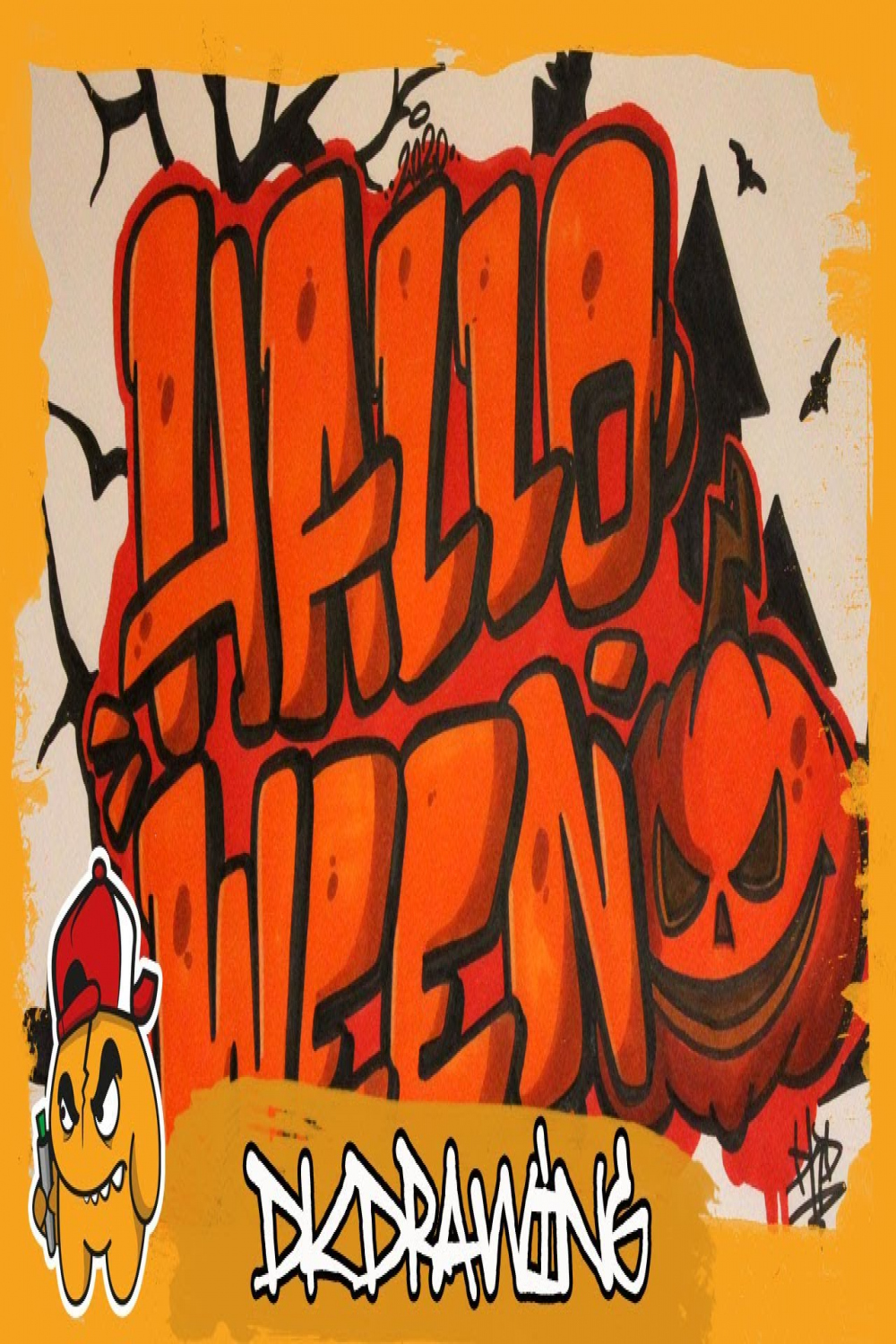 Happy Halloween Graffiti Special Drawing