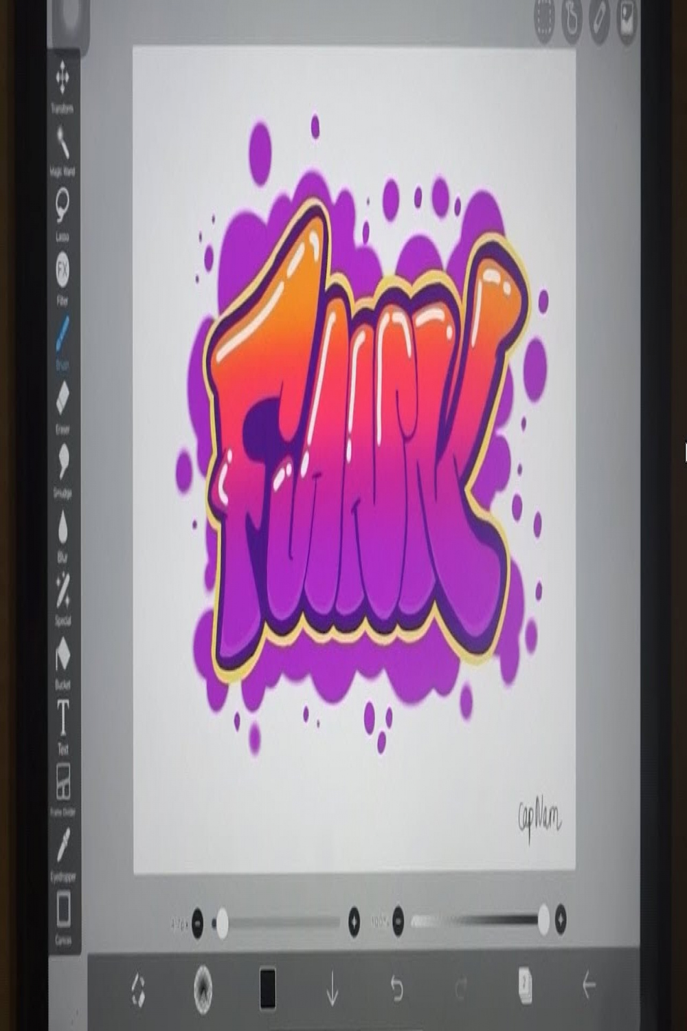 How To Draw Graffiti Letters In ibisPaint X