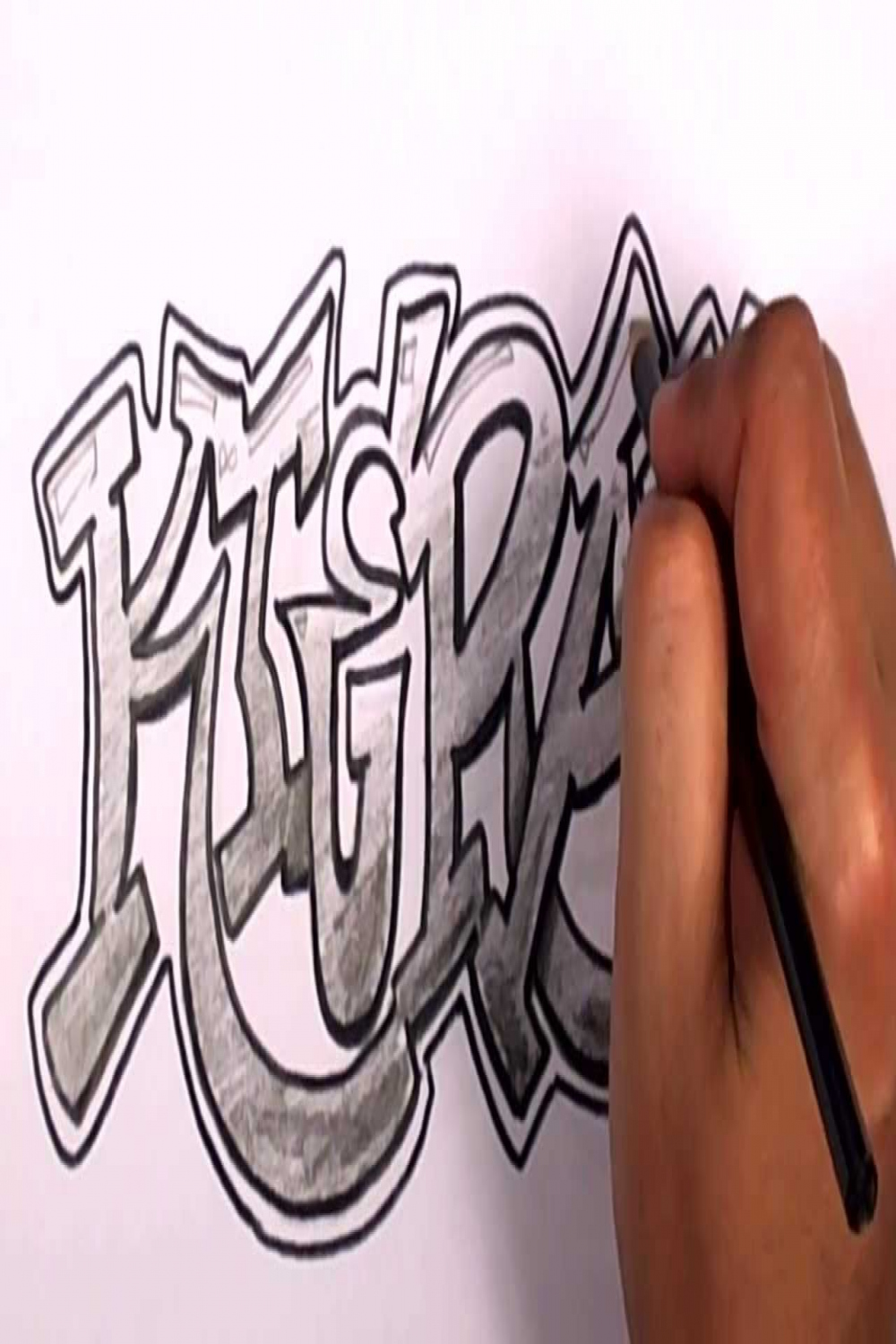 How to Draw Graffiti Letters # Kieran -  Names Promotion  MAT