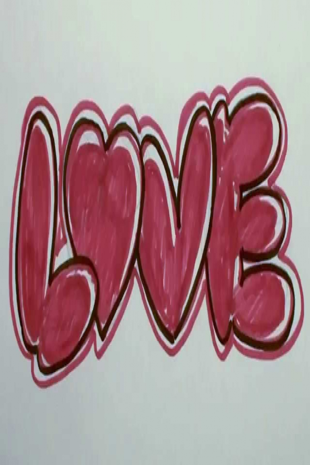 How to Draw Graffiti Letters - LOVE in Bubble Letters  MAT