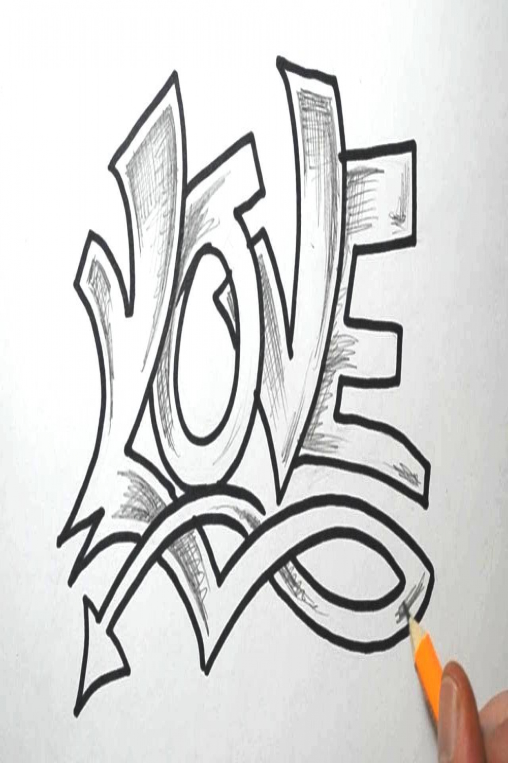 How to Draw LOVE in Graffiti Lettering  Graffiti lettering, Graffiti,  Graffiti drawing