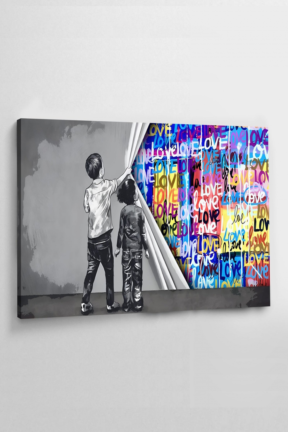 I Love You Graffiti Wall Art  The Trendy Art