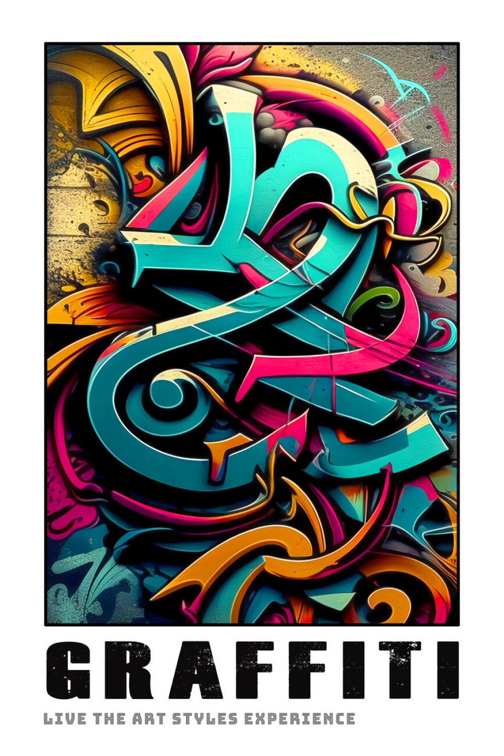 Illustration GRAFFITI Style: EDU JOY Art Poster: MOD: Graffiti#