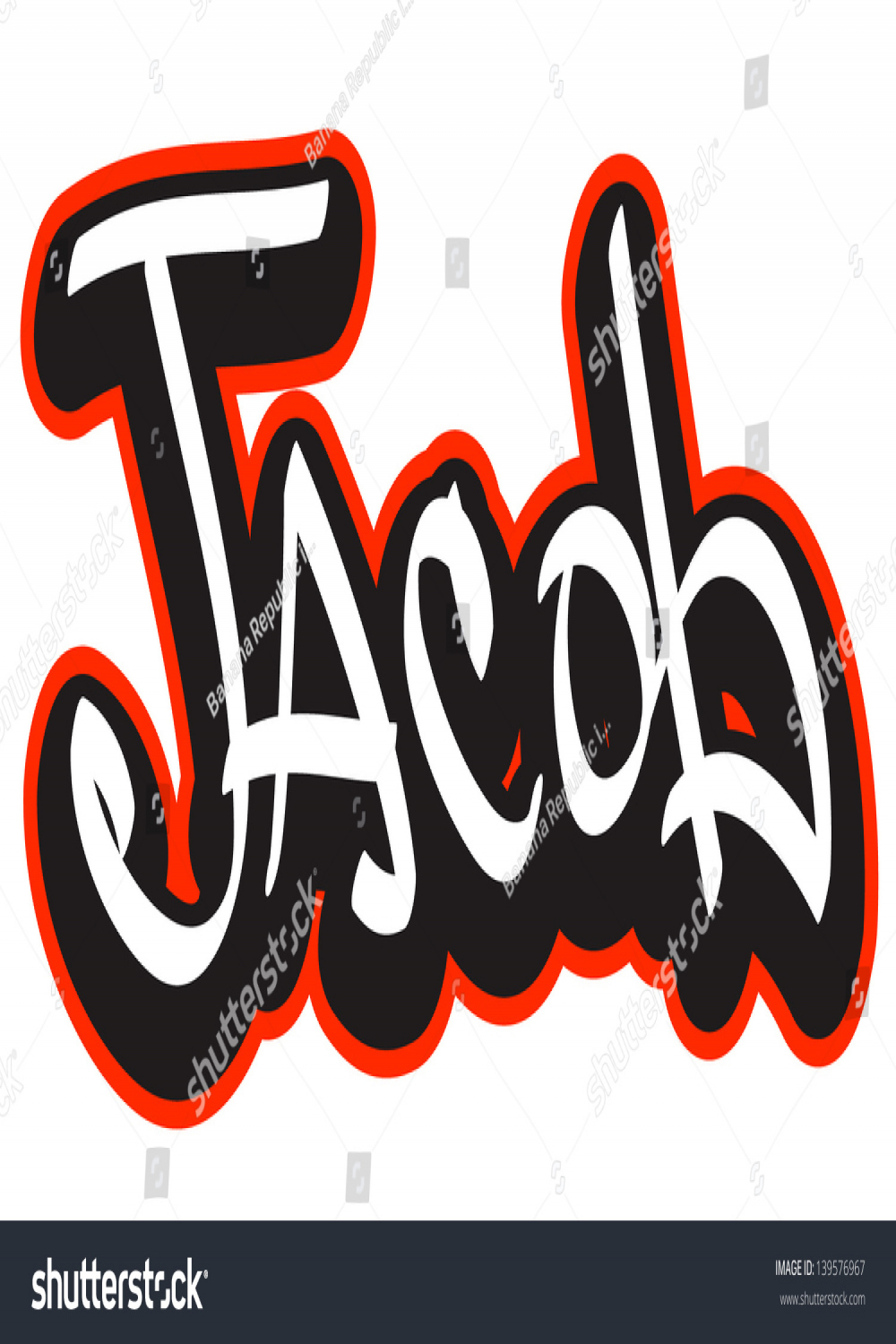 Jacob Graffiti Schriftstil Name