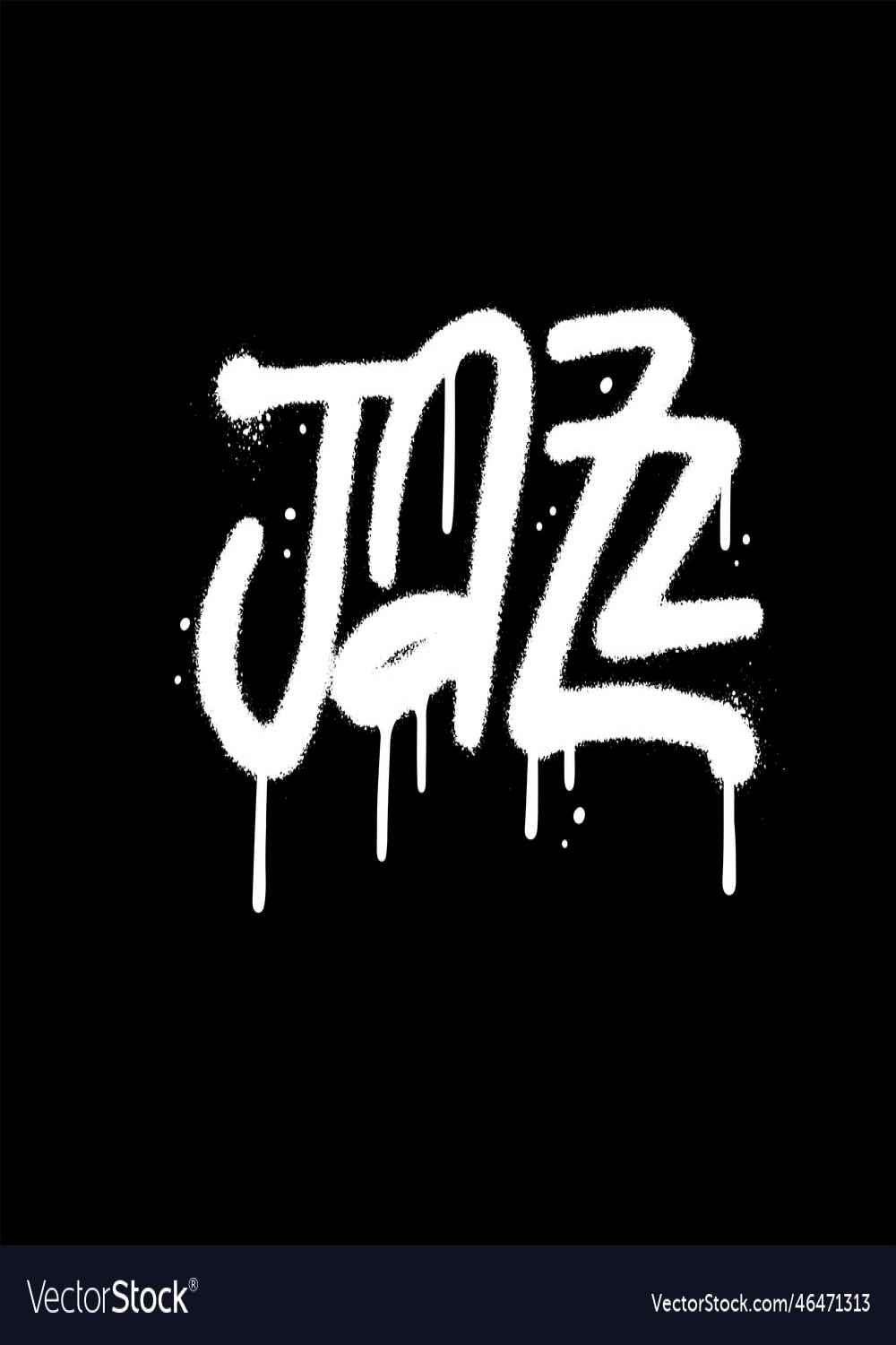 Jazz - urban street art style graffiti wird yk Vector Image